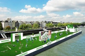 zooplus: Die erste schwimmende Hundewiese der Welt: zooplus er&ouml;ffnet Pop-up-Park auf dem Rhein (FOTO)