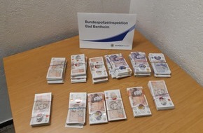 Bundespolizeiinspektion Bad Bentheim: BPOL-BadBentheim: Bargeldschmuggel: Bundespolizei entdeckt rund 23.000 britische Pfund Sterling