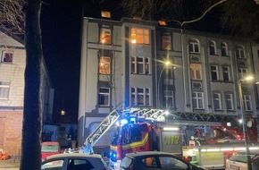 Feuerwehr Dortmund: FW-DO: Feuer in Dortmunder Nordstadt / Schwerer Wohnungsbrand in einem Mehrfamilienhaus