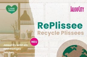 JalouCity GmbH: Wie aus Plastikflaschen stylische Plissees werden: Deutsches Sicht- und Sonnenschutzunternehmen JalouCity setzt nachhaltiges Zeichen