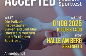 Polizeidirektion Trier: POL-PDTR: Fit fürs Auswahlverfahren!