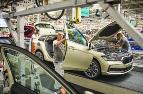 Skoda Auto Deutschland GmbH: Škoda Auto beginnt mit der Serienfertigung des neuen Superb in Bratislava