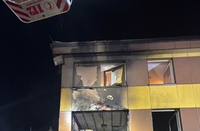 Feuerwehr Olpe: FW-OE: Zimmerbrand in zentraler Unterbringungseinrichtung des Landes