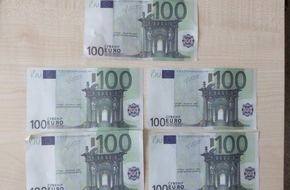 Bundespolizeiinspektion Bremen: BPOL-HB: Ticket mit Falschgeld bezahlt - Bundespolizei verhaften Reisende im Metronomzug