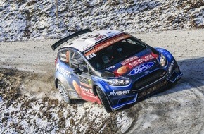 Ford-Werke GmbH: M-Sport Ford gewinnt mit dem Fiesta R5 die neue WRC 2-Pro-Kategorie der Rallye Monte Carlo (FOTO)