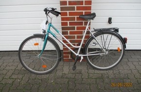 Polizeiinspektion Rotenburg: POL-ROW: ++ Wem gehört das gestohlene Fahrrad? ++