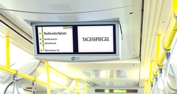 Tagesspiegel-Gruppe: Pressemitteilung // Berliner Fenster und Tagesspiegel vereinbaren Kooperation: Der Tagesspiegel surft künftig im Berliner U-Bahnnetz
