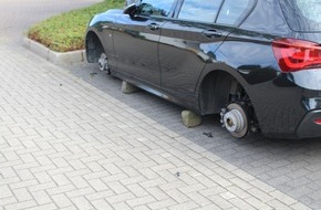 Polizei Hagen: POL-HA: Diebe bocken BMW auf und stehlen Räder