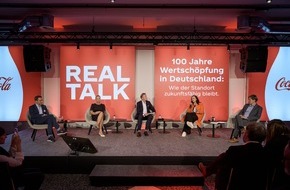 Coca-Cola Deutschland: Real Talk: Coca-Cola Deutschland im Dialog mit der Politik &uuml;ber Investitionen, Innovation und Arbeitspl&auml;tze