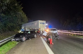 Feuerwehr Sprockhövel: FW-EN: Unfall auf BAB mit fünf Fahrzeugen