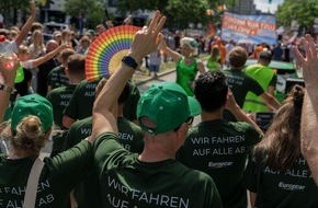 Europcar Mobility Group: Haltung zeigen f&uuml;r eine Zukunft ohne Angst: Europcar feiert erneut Vielfalt auf dem CSD in Hamburg