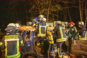 FFW Schwalmtal: Aufwendige Unwetterlage bildet Grundlage für die Jahresabschlussübung der Feuerwehr Schwalmtal