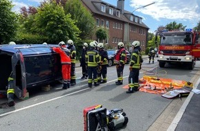 Feuerwehr Sprockhövel: FW-EN: Zwei Verletzte bei Verkehrsunfall