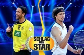 ProSieben: "Schlag den Star" wird olympisch: Alexander Zverev tritt am Samstag live auf ProSieben gegen Silvio Heinevetter an