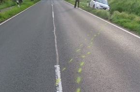 Polizeiinspektion Hameln-Pyrmont/Holzminden: POL-HM: Sekundenschlaf verursacht Verkehrsunfall
