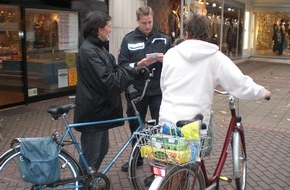 Polizeiinspektion Nienburg / Schaumburg: POL-STH: Fahrradkontrollen in Stadthäger Innenstadt Maßnahme zur Hebung der Verkehrssicherheit und der Bekämpfung der Diebstahlskriminalität