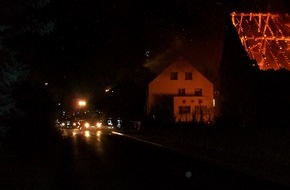 Polizeiinspektion Hildesheim: POL-HI: Betheln - Brand einer Scheune mit hohem Sachschaden
