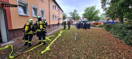 Freiwillige Feuerwehr Werne: FW-WRN: FEUER_3 - LZ1 - Rauchmelder ausgelöst / Rauch kommt aus Fenster