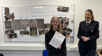 Polizeipräsidium Südosthessen: POL-OF: 18 Schülerinnen und Schüler ausgezeichnet: PiT-Programm erfolgreich abgeschlossen