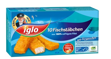 Aufmerksamkeit garantiert: iglo Fischstäbchen erhalten neues Design (BILD)