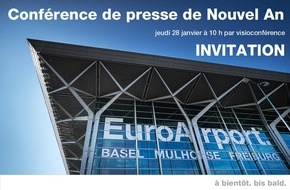 Euro Airport Basel-Mulhouse-Freiburg: Invitation à la conférence de presse de Nouvel An