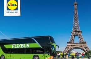 Lidl: Mit FlixBus und Lidl Europa entdecken: Europa-Tickets für Fernbusreisen zum Spitzenpreis