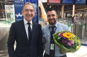 KÖTTER Services: Passagierkontrollen am Flughafen Düsseldorf: KÖTTER Aviation Security begrüßt 1.000. Mitarbeiter / Plus von 20 % im Vergleich zum Vorjahr