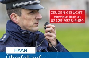 Polizei Mettmann: POL-ME: Trio raubt Handyladen aus - Polizei sucht Zeugen - Haan - 2001075