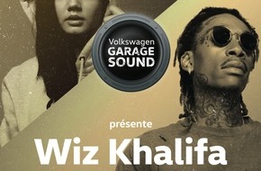 Volkswagen / AMAG Import AG: De la musique «à fond la caisse»: premier concert «Volkswagen Garage Sound» en Suisse avec le rappeur américain Wiz Khalifa