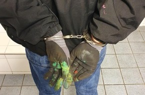 Bundespolizeiinspektion Kassel: BPOL-KS: Bundespolizei nimmt Graffitisprayer im Rangierbahnhof fest