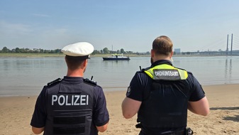 Polizei Düsseldorf: POL-D: Badeverbot im Rhein - Doppelstreifen: Polizei unterstützt weiterhin die Stadt Düsseldorf und appelliert an alle Bürgerinnen und Bürger