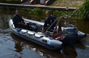 Polizeiinspektion Aurich/Wittmund: POL-AUR: Polizeistreifen auf Binnenwasserstraßen