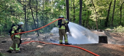 Feuerwehr Kleve: FW-KLE: Brand im Reichswald schnell gelöscht