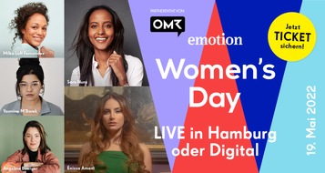 EMOTION Verlag GmbH: Zukunftsweisende Frauenkonferenz am 19. Mai 2022 in Hamburg: Beim EMOTION Women's Day treffen starke Frauen auf über 60 inspirierende Speaker:innen aus Wirtschaft, Medien, Politik und Entertainment