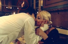 ProSieben: Feuerunfall beim Küssen: Marc Terenzi brennt für Sarah Connor