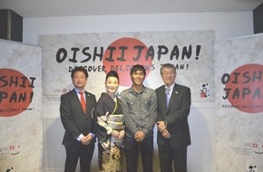 Oishii Japan - im Auftrag für MAFF: In Bern startet die Aktion "Oishii Japan! Discover delicious Japan!" / Japanische Botschaft und MAFF informieren über japanische Spezialitäten