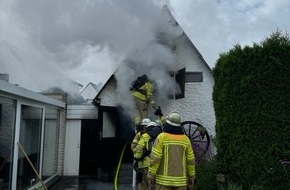 Polizeiinspektion Stade: POL-STD: Stade: Werkstattanbau geriet in Brand