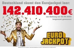 Sächsische Lotto-GmbH: Deutschland knackt den Eurojackpot: Über 142 Millionen Euro in Deutschland gewonnen – 154.155 Euro gehen nach Dresden