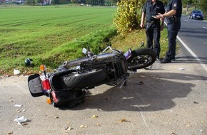 Polizeiinspektion Northeim: POL-NOM: Verkehrsunfall zwischen Krad und Trecker