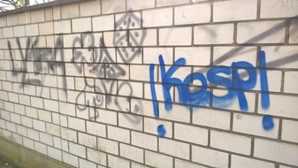 POL-REK: Graffiti an Gartenmauer- Kerpen