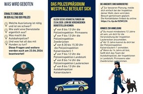 Polizeiinspektion Lauterecken: POL-PILEK: Blick hinter die Kulissen der Polizei - Girls' Day 2026