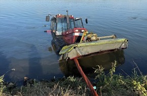 Polizei Minden-L&uuml;bbecke: POL-MI: Traktor landete in der Weser