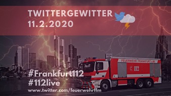 Feuerwehr Frankfurt am Main: FW-F: Frankfurter Feuerwehr nutzt 'Twittergewitter' am europäischen Tag des Notrufs zur Aufklärung