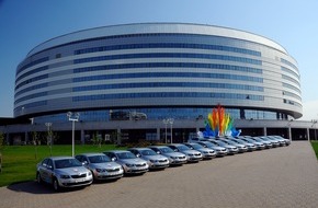 Skoda Auto Deutschland GmbH: SKODA Modell-Powerplay bei 78. IIHF Eishockey-WM in Weißrussland (FOTO)