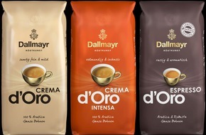 Alois Dallmayr Kaffee oHG: RELAUNCH: Dallmayr Crema und Espresso d'Oro erstrahlen in neuem Design