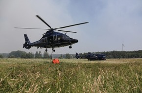 Bundespolizeipräsidium: BPOLP Potsdam: Bundespolizei unterstützt das Land Brandenburg bei der Bekämpfung von Waldbränden