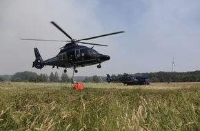Bundespolizeipräsidium (Potsdam): BPOLP Potsdam: Bundespolizei unterstützt das Land Brandenburg bei der Bekämpfung von Waldbränden