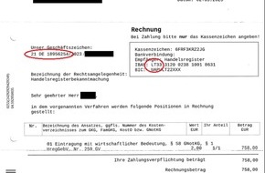 Polizeiinspektion Aurich/Wittmund: POL-AUR: Polizei warnt vor Betrug durch unberechtigte Rechnungen