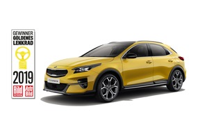 "Goldenes Lenkrad" für Kia XCeed - Neuer Crossover als "Bestes Auto unter 35.000 Euro" ausgezeichnet