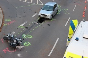 Kreispolizeibehörde Oberbergischer Kreis: POL-GM: Motorradfahrer bei Unfall schwer verletzt